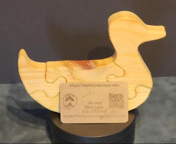 木製ダックパズル Wood】Duck 3D puzzle